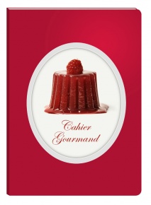 Füzet Clairefontaine Cahiers Gourmand 148x210 mm 48 lapos puha fedeles vonalas Raspberries
