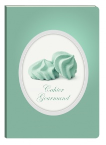 Füzet Clairefontaine Cahiers Gourmand 148x210 mm 48 lapos puha fedeles vonalas Meringues