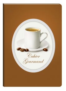 Füzet Clairefontaine Cahiers Gourmand 148x210 mm 48 lapos puha fedeles vonalas Coffee