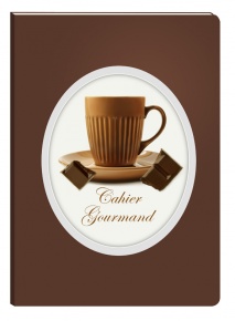 Füzet Clairefontaine Cahiers Gourmand 148x210 mm 48 lapos puha fedeles vonalas Hot Chocola
