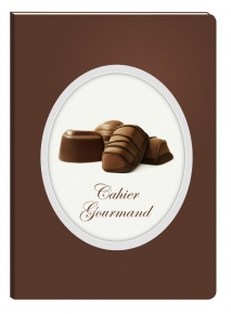 Füzet Clairefontaine Cahiers Gourmand 148x210 mm 48 lapos puha fedeles vonalas Praline