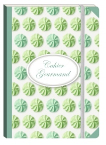 Füzet Clairefontaine Cahiers Gourmand 105x148 mm 72 lapos puha fedeles gumis vonalas Meringues