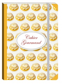 Füzet Clairefontaine Cahiers Gourmand 105x148 mm 72 lapos puha fedeles gumis vonalas Lemon Pie