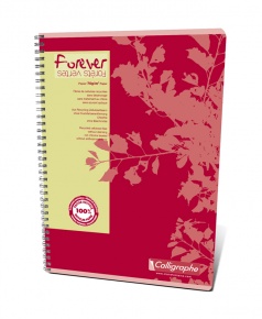 Spirálfüzet Clairefontaine Forever A/4-50 lapos vonalas