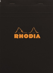 Jegyzettömb Clairefontaine Rhodia Black A/5 80 lapos kockás