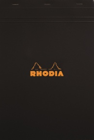 Jegyzettömb Clairefontaine Rhodia Black A/6 80 lapos kockás
