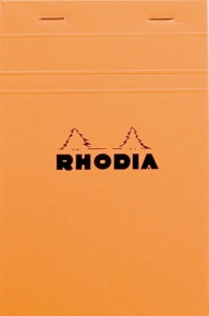 Jegyzettömb Clairefontaine Rhodia Orange 11x17 cm 80 lapos kockás