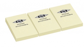 Öntapadós jegyzettömb pd 38x51 mm 3x100 lapos sárga