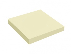 Öntapadós jegyzettömb Global Notes 75x75 mm 100 lapos sárga