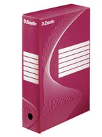 Archiváló doboz Esselte Boxycolor Vivida 8 cm gerinccel piros 128412