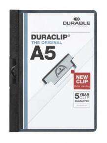 Clip-mappa Durable Duraclip A/5 30 lapig fekete