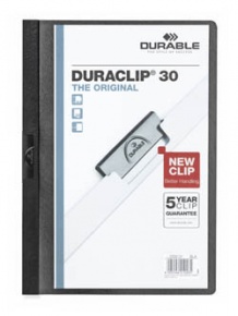 Clip-mappa Durable Duraclip A/4 30 lapig fekete