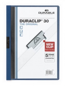 Clip-mappa Durable Duraclip A/4 30 lapig kék