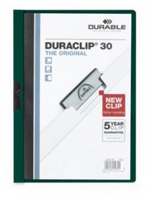 Clip-mappa Durable Duraclip A/4 30 lapig sötétzöld