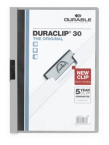 Clip-mappa Durable Duraclip A/4 30 lapig szürke