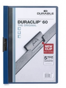 Clip-mappa Durable Duraclip A/4 60 lapig kék