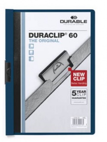 Clip-mappa Durable Duraclip A/4 60 lapig sötétkék