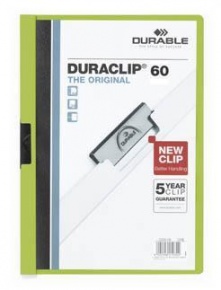 Clip-mappa Durable Duraclip A/4 60 lapig zöld