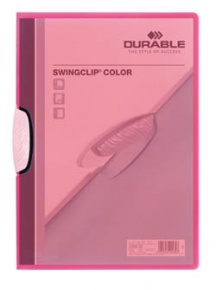 Clip-mappa Durable Swingclip Color A/4 30 lapig ciklámen
