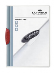 Clip-mappa Durable Swingclip A/4 30 lapig piros