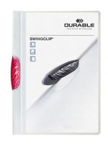 Clip-mappa Durable Swingclip A/4 30 lapig világospiros