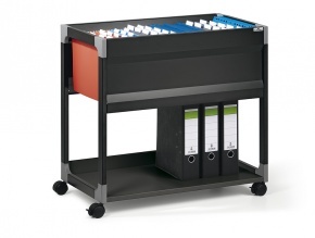 Függőmappatartó kocsi Durable 90 db-os fekete