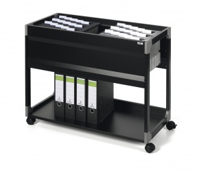 Függőmappatartó kocsi Durable 100 db-os fekete