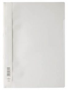 Gyorsfűző PVC Durable A/4 áttetsző előlap fehér