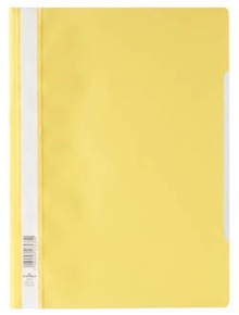 Gyorsfűző PVC Durable A/4 áttetsző előlap sárga