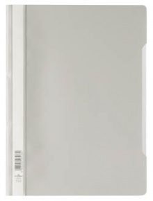 Gyorsfűző PVC Durable A/4 áttetsző előlap szürke