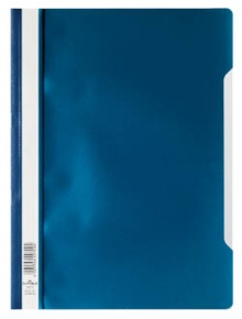 Gyorsfűző PVC Durable A/4 áttetsző előlap sötétkék