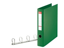 Gyűrűskönyv Esselte Jumbo A/4 4 D 4 gyűrűs 58 mm gerinccel zöld 82406