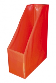 Iratpapucs PVC A/4 10 cm gerinccel piros