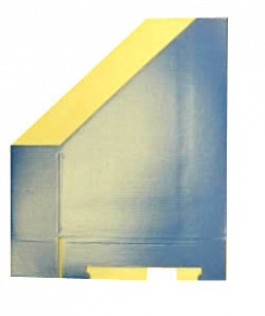 Iratpapucs karton összehajtható pd A/4 7 cm gerinccel karton kék