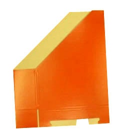 Iratpapucs karton összehajtható pd A/4 7 cm gerinccel karton piros