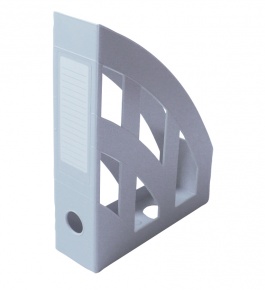 Iratpapucs műanyag ErichKrause Basic A/4 7.5 cm gerinccel szürke