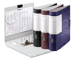 Iratrendező Leitz 180 Active Prestige A/4 75 mm gerinccel fekete 10260095
