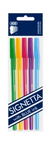 Golyóstoll Signetta Mix 0.7 mm 5 db-os klt. eldobható
