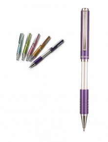 Golyóstoll Zebra SL-F1 0.7 mm díszdobozban metállila
