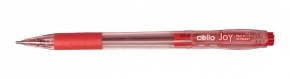 Golyóstoll Cello Joy 0.8 mm piros eldobható