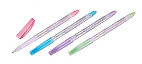 Golyóstoll Centrum Silver 0.7 mm kék eldobható