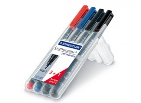 Marker Staedtler Lumocolor permanent F 4 db-os klt.
