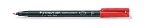 Marker Staedtler Lumocolor permanent F piros