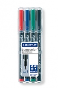 Marker Staedtler Lumocolor permanent S 4 db-os klt.