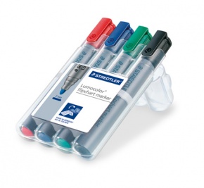 Táblamarker Staedtler Lumocolor flipchart kerek 4 db-os klt.