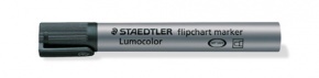 Táblamarker Staedtler Lumocolor flipchart kerek fekete
