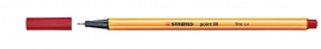 Tűfilc Stabilo Point 88 0.4 mm bordó