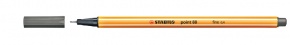 Tűfilc Stabilo Point 88 0.4 mm sötétszürke
