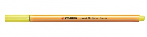 Tűfilc Stabilo Point 88 0.4 mm neon sárga