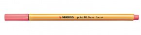 Tűfilc Stabilo Point 88 0.4 mm neon piros